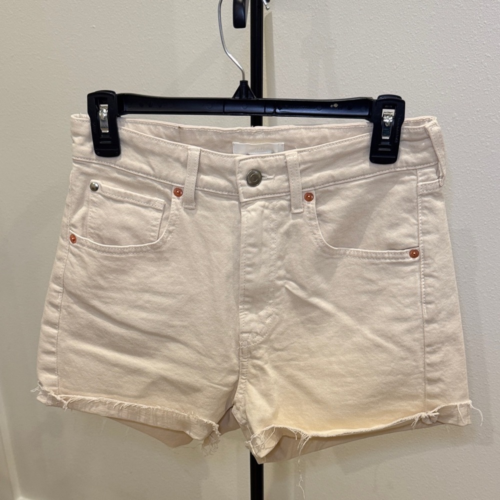 H&M Cream Jean Shorts